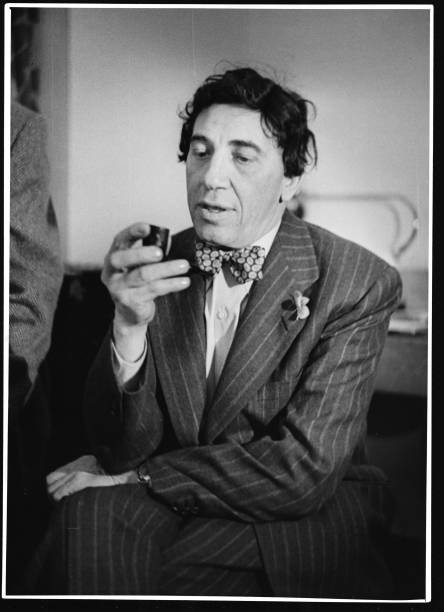 Chico Marx sits backstage at the London Palladium during an appear- Old Photo
