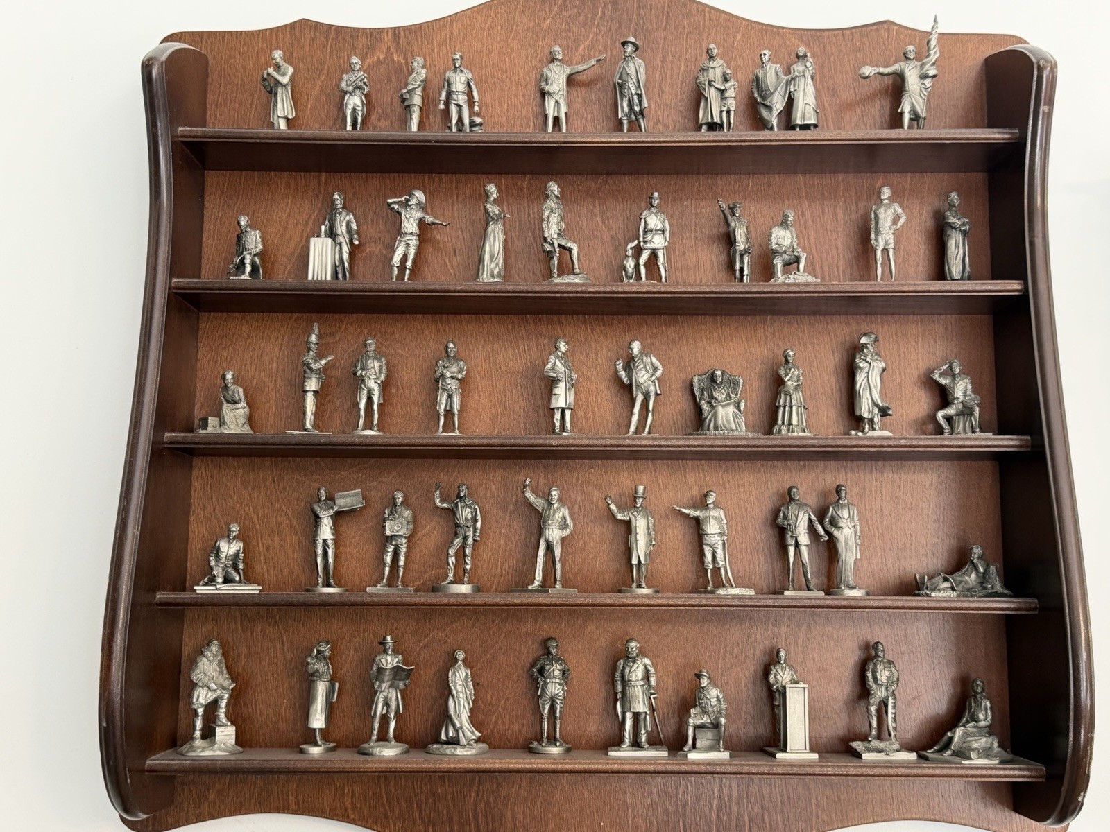 Franklin Mint The Great Americans Pewter Sculpture Collection 50 Figurines