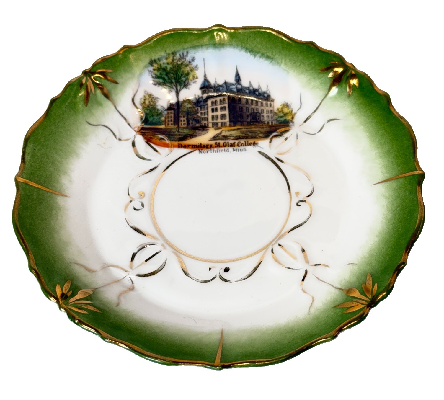 NORTHFIELD MINNESOTA MN Antique ST OLAF COLLEGE Souvenir TRINKET DISH
