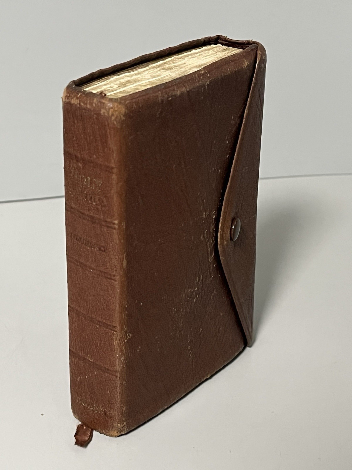Vintage Cambridge KJV Bible B95X French Morocco Leather India Paper Pocket Snap