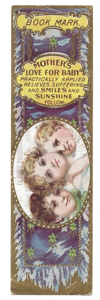 Vintage Mother's Love for Baby Dr D B Hands Remedies Bookmark / Book Mark Vintage Mother's Love for Baby Dr D B Hands Remedies Bookmark / Book Mark