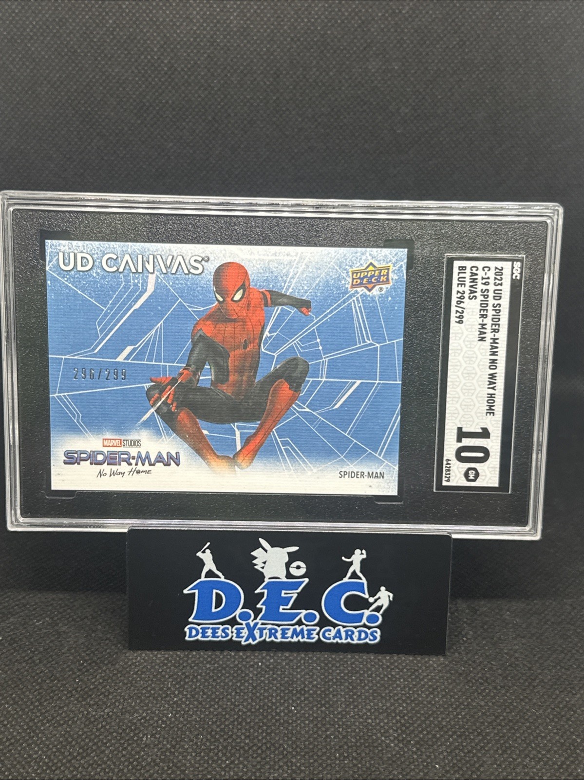 SGC 10 2023 Upper Deck Spider-Man NWH C-20 Spider-Man Blue Canvas /299