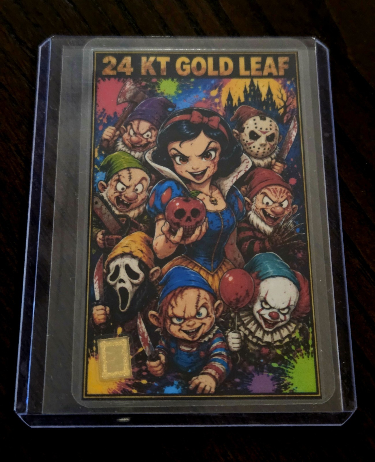 FanArt 24 KT GOLD LEAF Gold Leaf Fan Art Non-Sport Trading Card