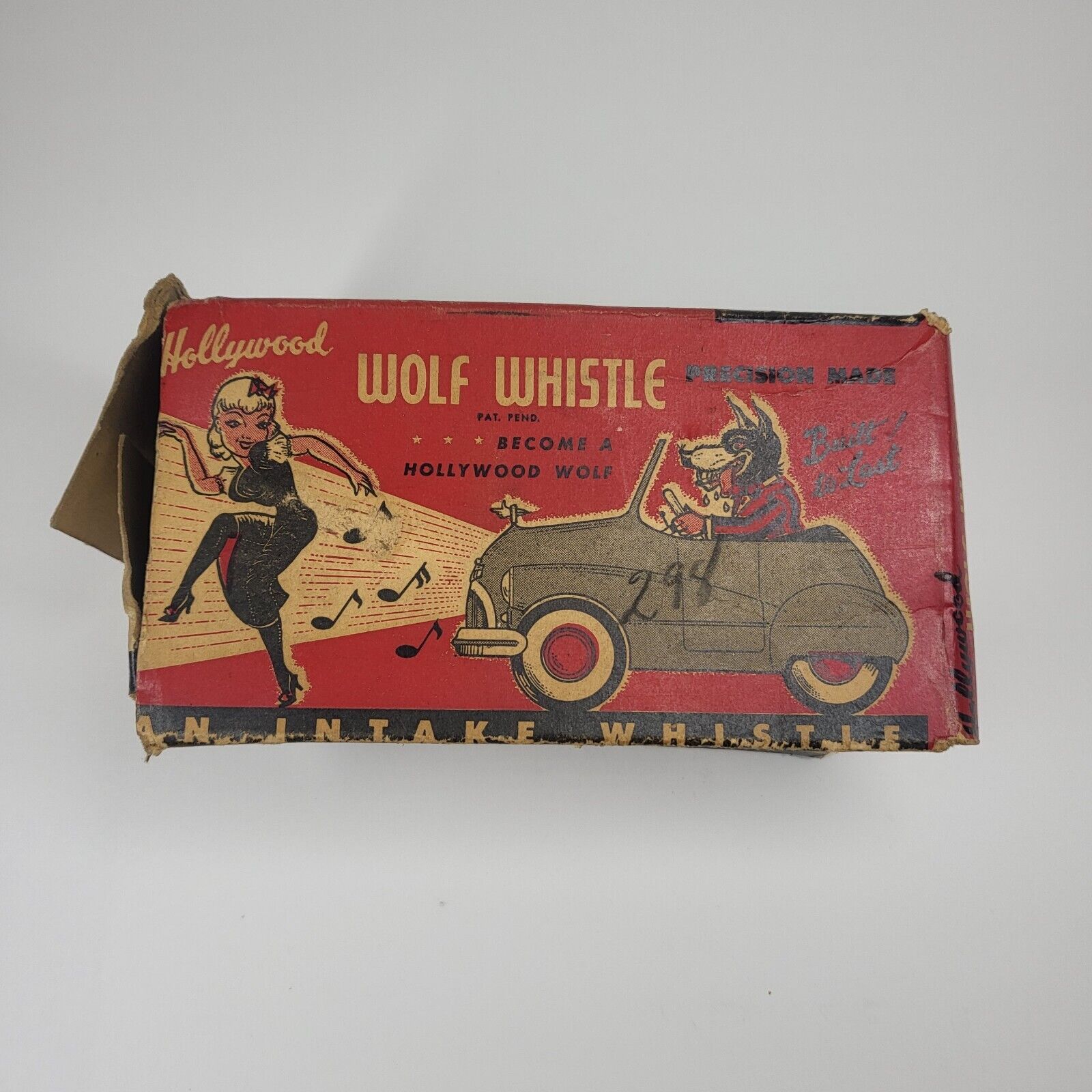 Hollywood Wolf Whistle BOX ONLY Vintage RatRod Classic Car Intake Horn