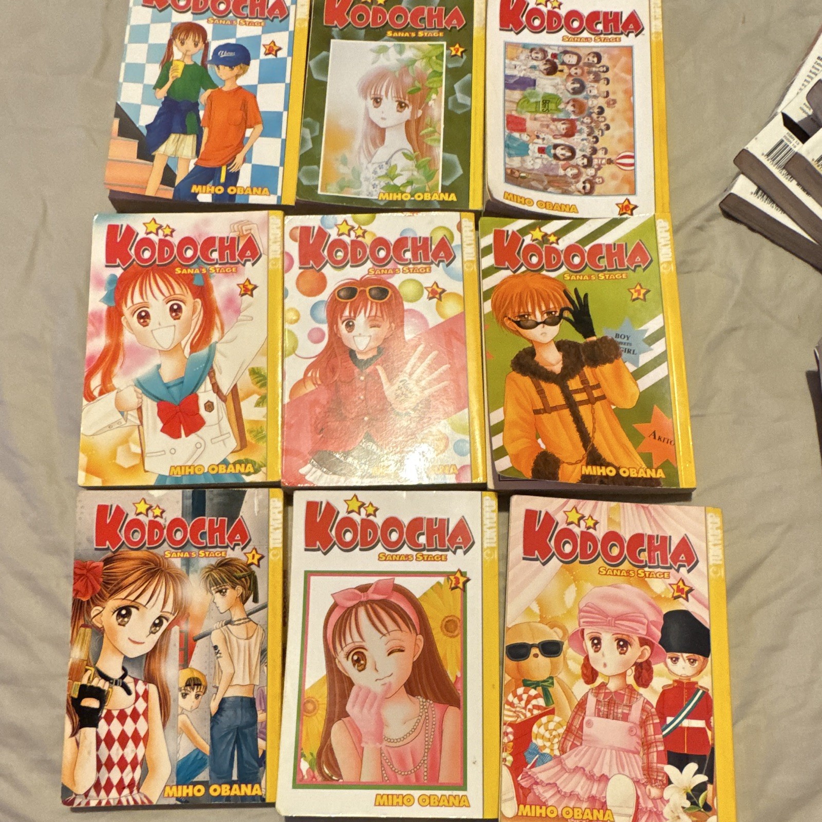 Kodocha Sana\'s Stage Manga Vols 1, 3-10 Near Complete Set TOKYOPOP Rare OOP