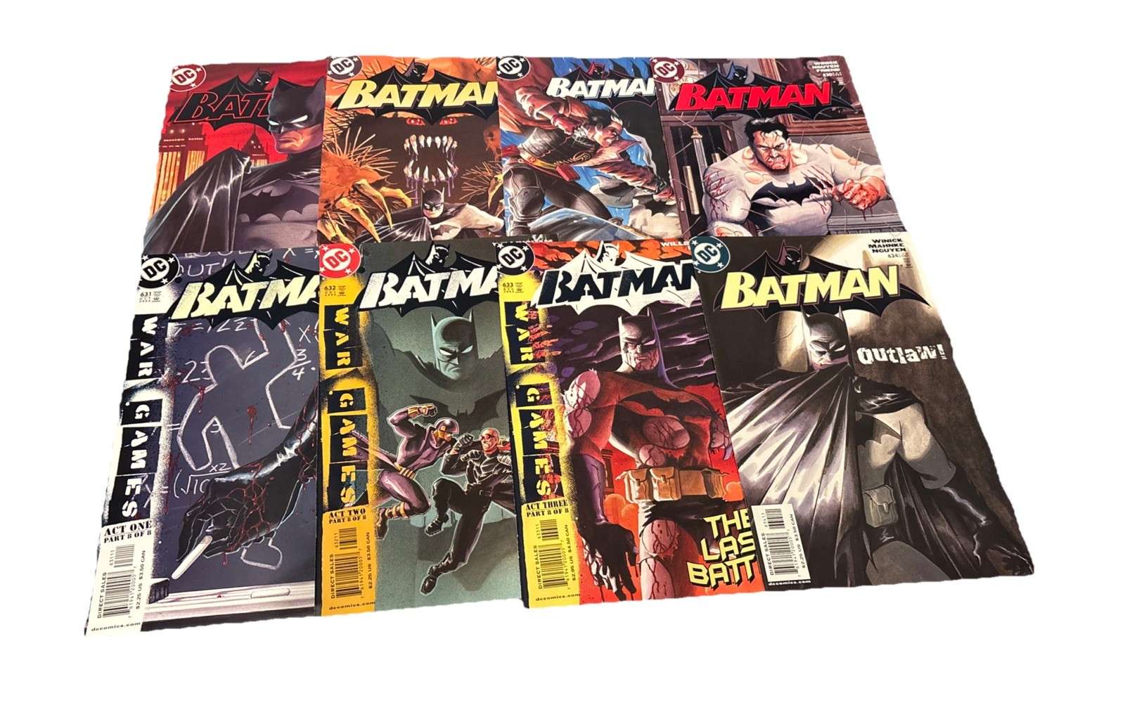 Batman  #627 628 629 630-634  (lot of 8) DC Comics 2004 Winick and Willingham