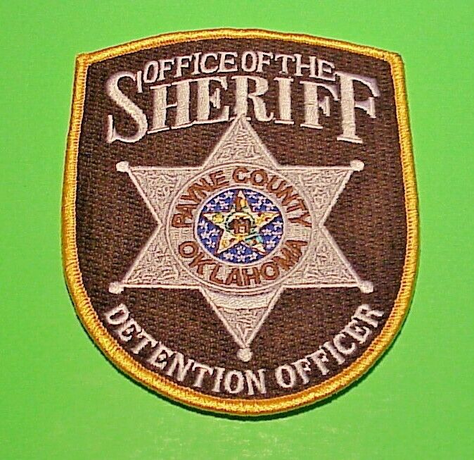 PAYNE COUNTY  OKLAHOMA  OK  ( DETENTION OFFICER ) SHERIFF / POLICE PATCH  5\