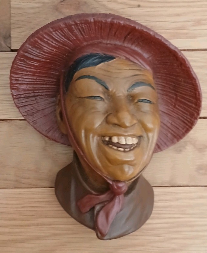 Vintage Head  Wall Hanging 6 1/2\