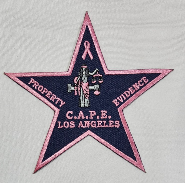 LOS ANGELES, LA, CA CALIFORNIA POLICE CHILD ABUSE PREVENTION BREAST CANCER PATCH