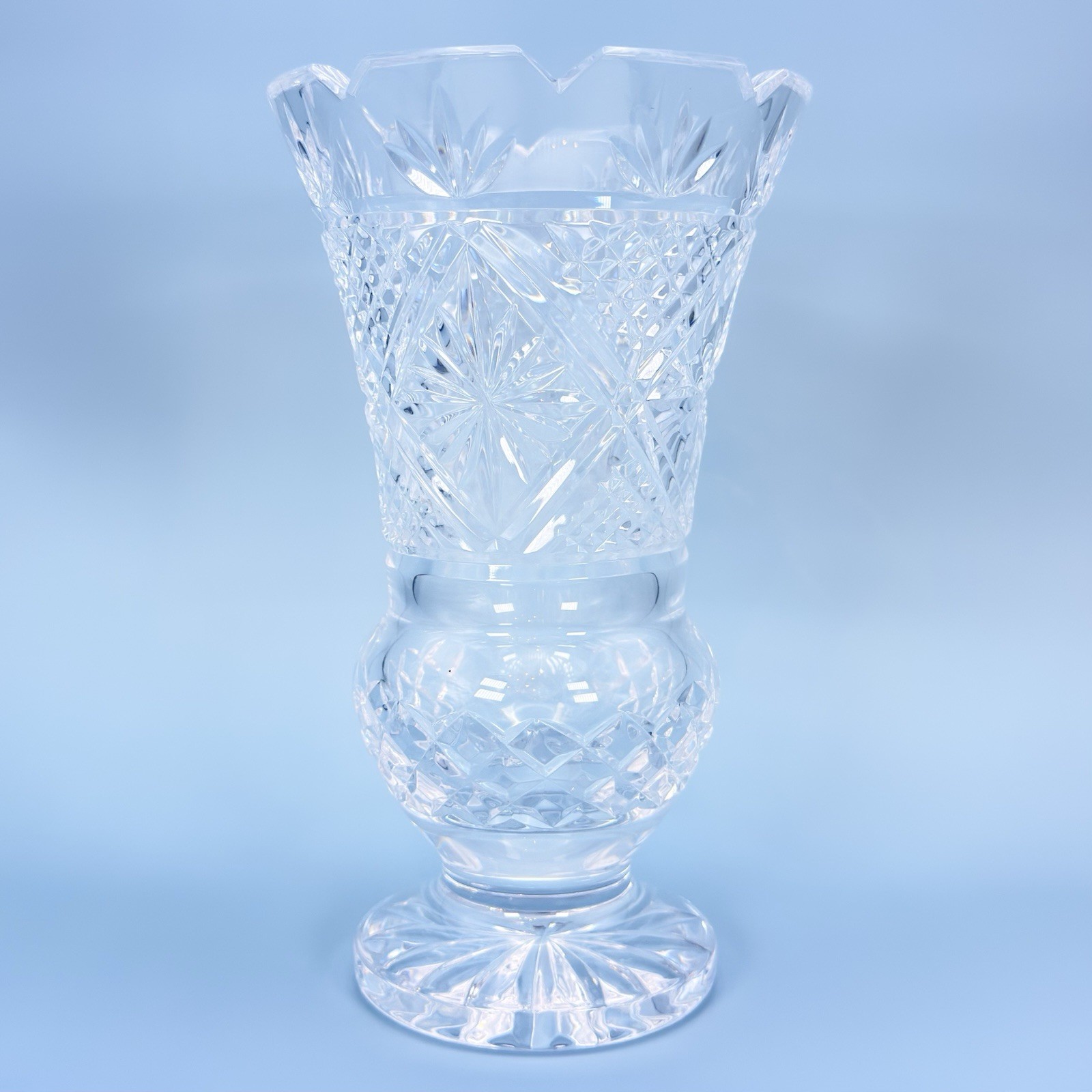 Waterford Society 1998 Samuel Miller Crystal Vase 8.5