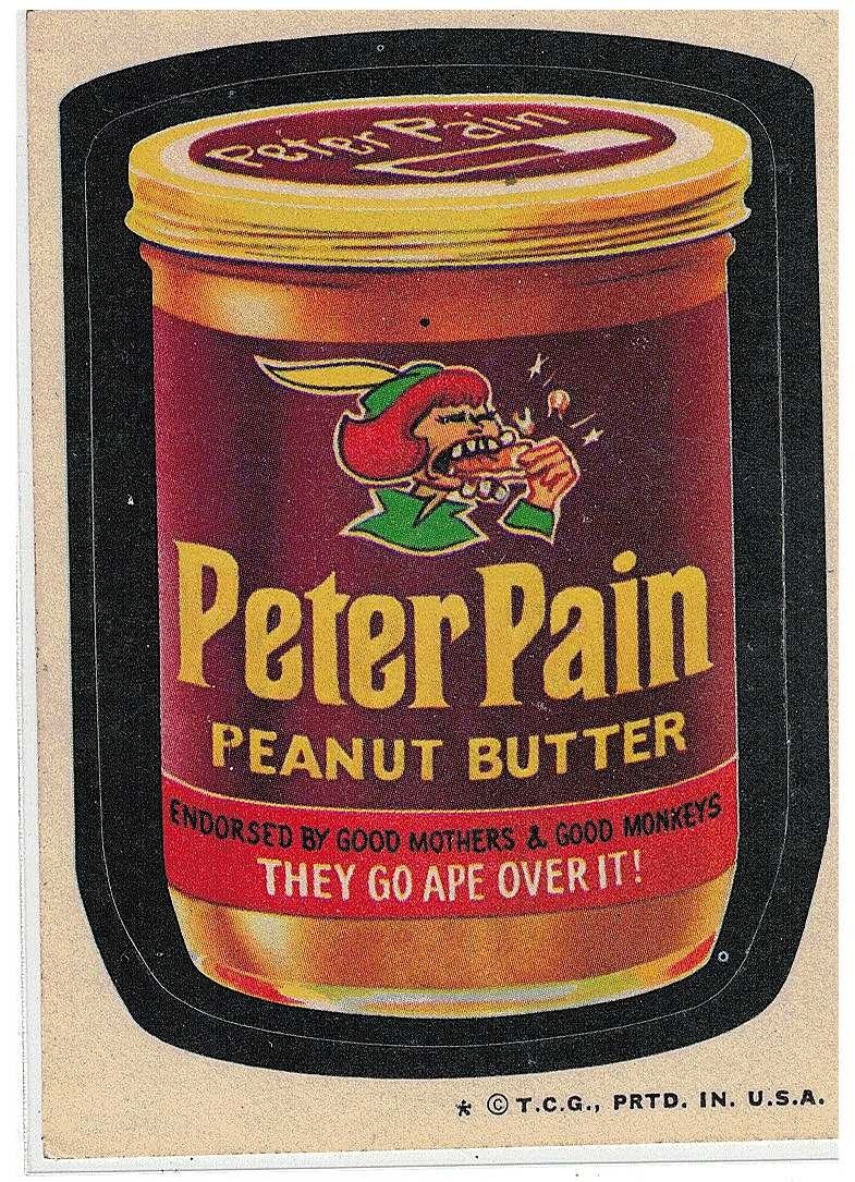 1974 Topps Original  Wacky Packages 6th Peter Pain