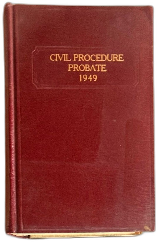 Deerings California Codes Civil Procedure Probate 1949 Bancroft Whitney Law Book