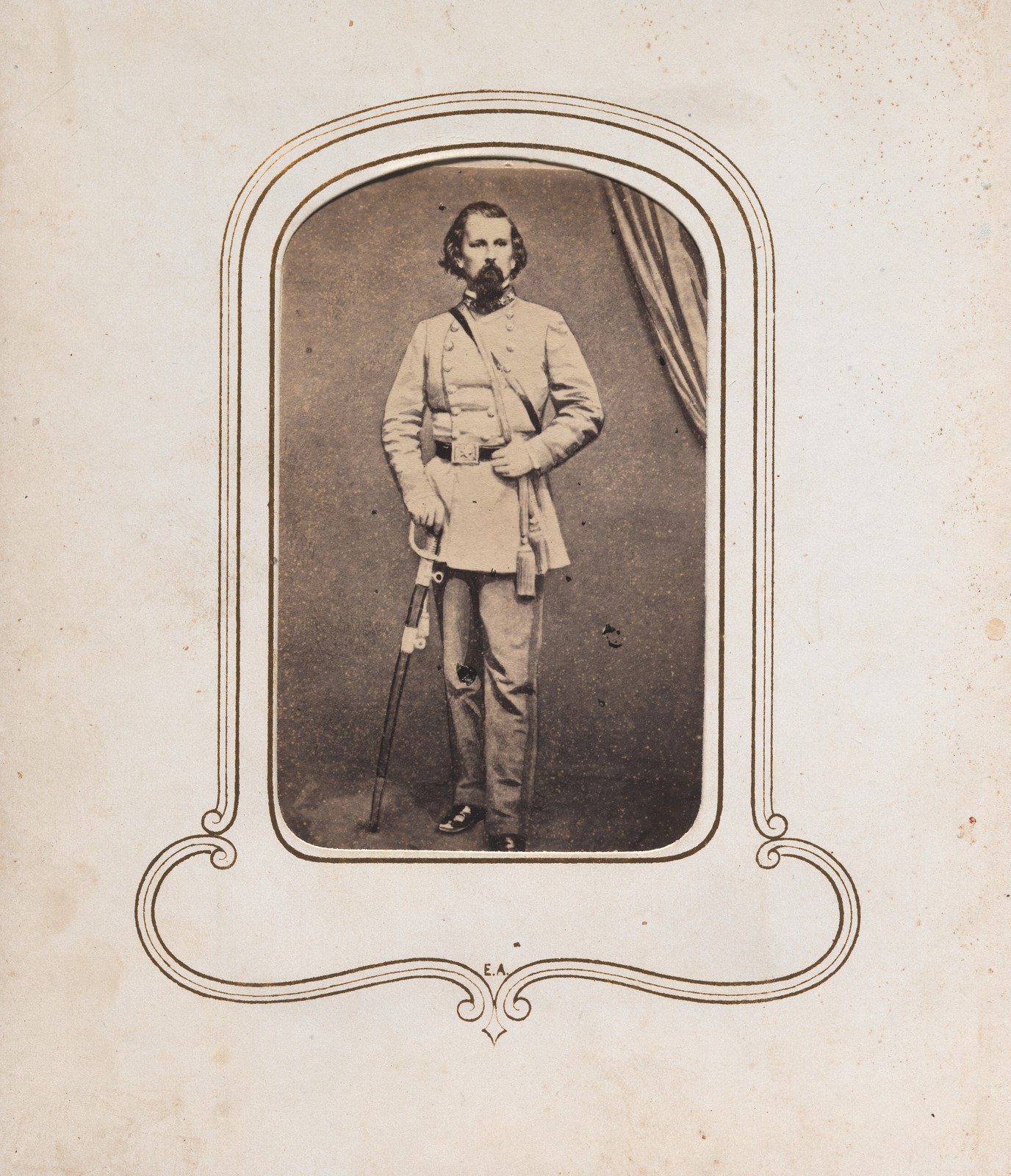 Lloyd Tilghman Vintage Civil War Military Officer Photo Reprint Wall Art