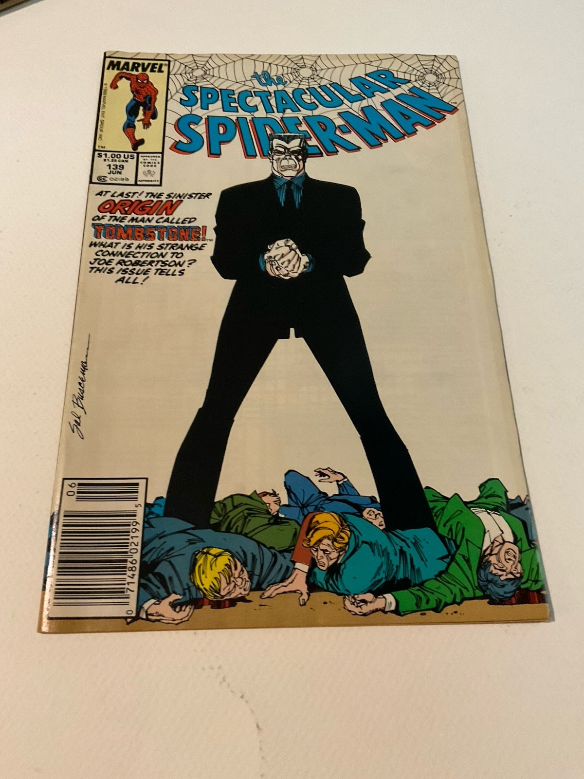 Spectacular Spider-Man 139 Marvel | Tombstone - w/Bag+Board SUPER CLEAN Spectacular Spider-Man 139 Marvel | Tombstone - w/Bag+Board SUPER CLEAN