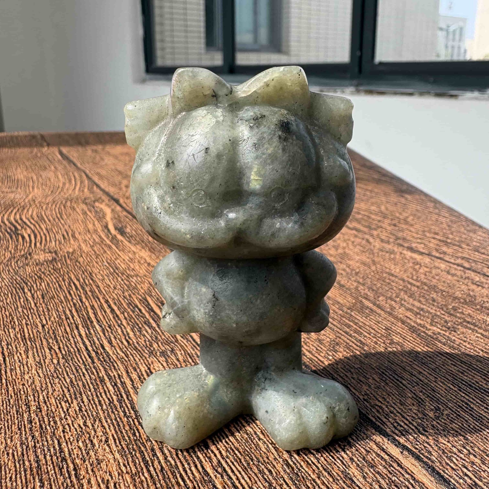 Natural Labradorite Garfield Figure 3.1\
