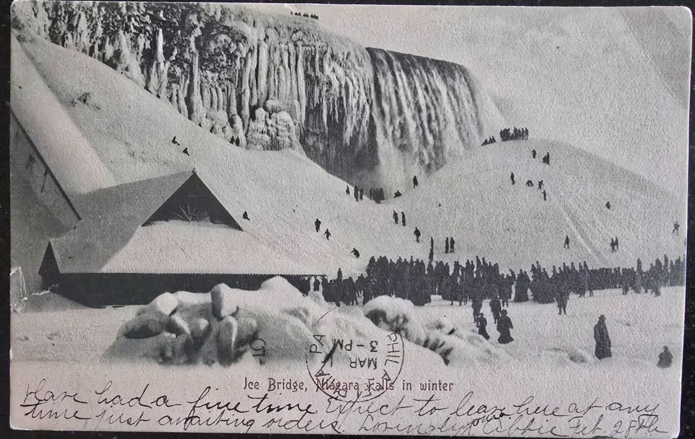 1905 Postcard, Niagara Falls Ice Bridge