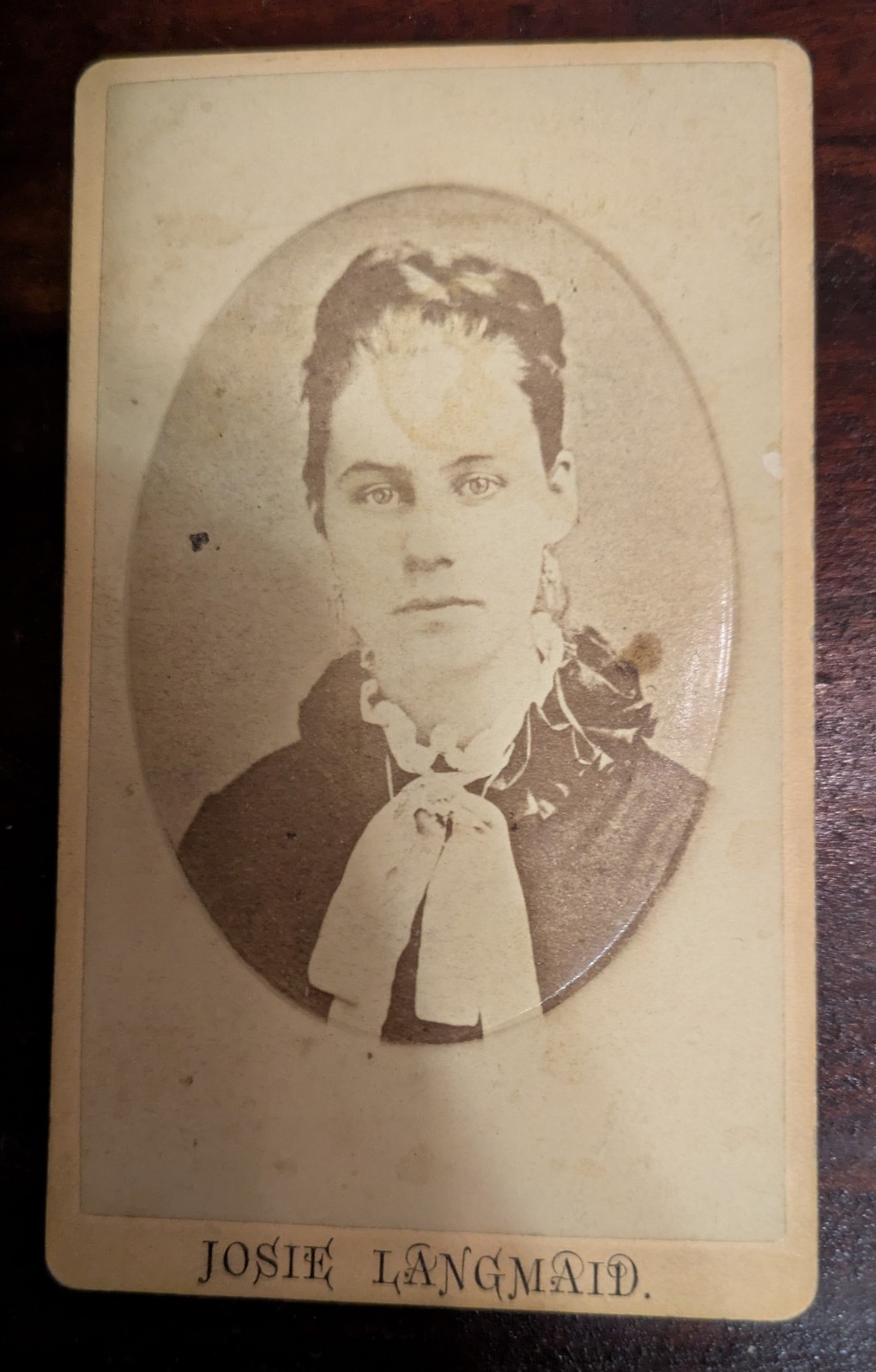 Cdv Rare Murder Victim New Hampshire Josie Langmaid 