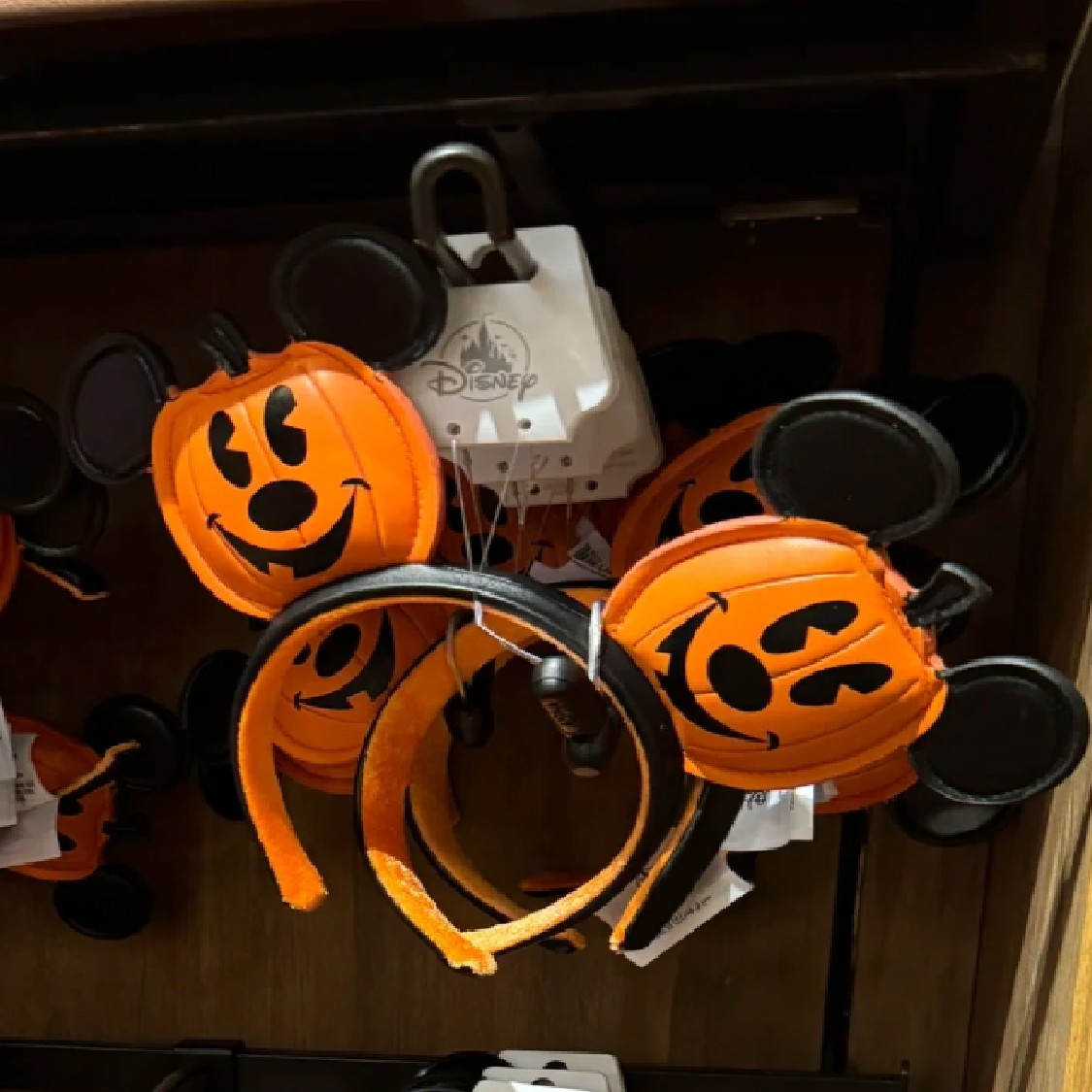 Disney Parks Halloween Mickey Mouse Ears Pumpkin Jack-o'-Lantern Headband 2025