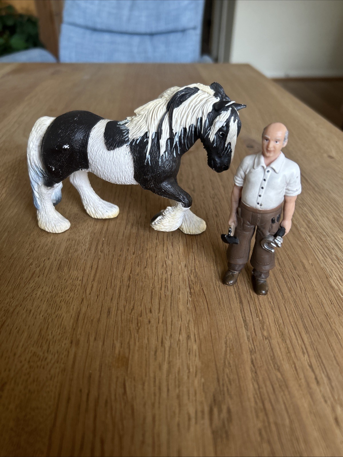 Schleich Horse #13279 From 2003 & Farrier Figure #13446 From 2007 Retired