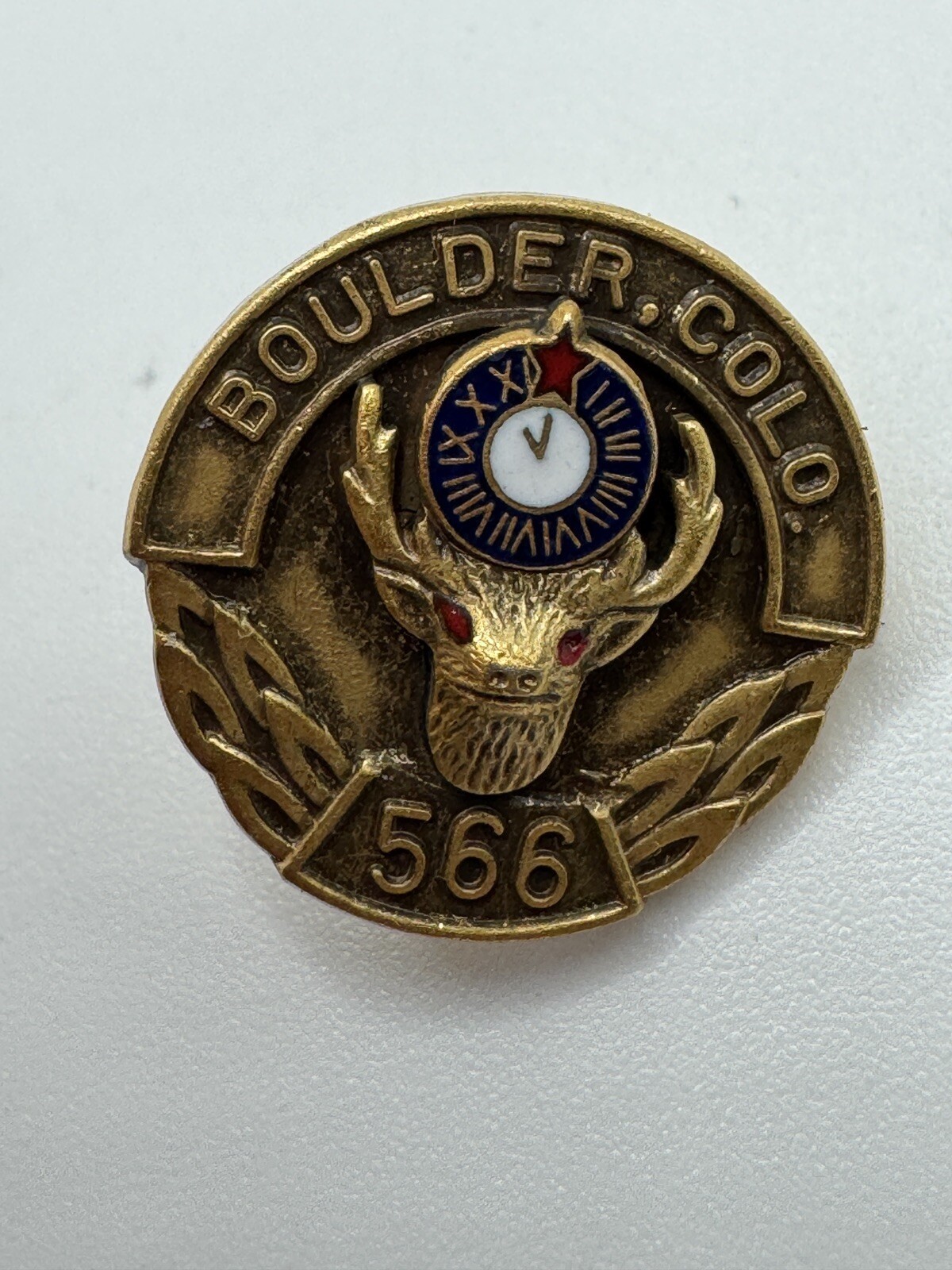 WWII Loyal Order of Moose Veterans Pin- World War II Service (566m) Boulder Co