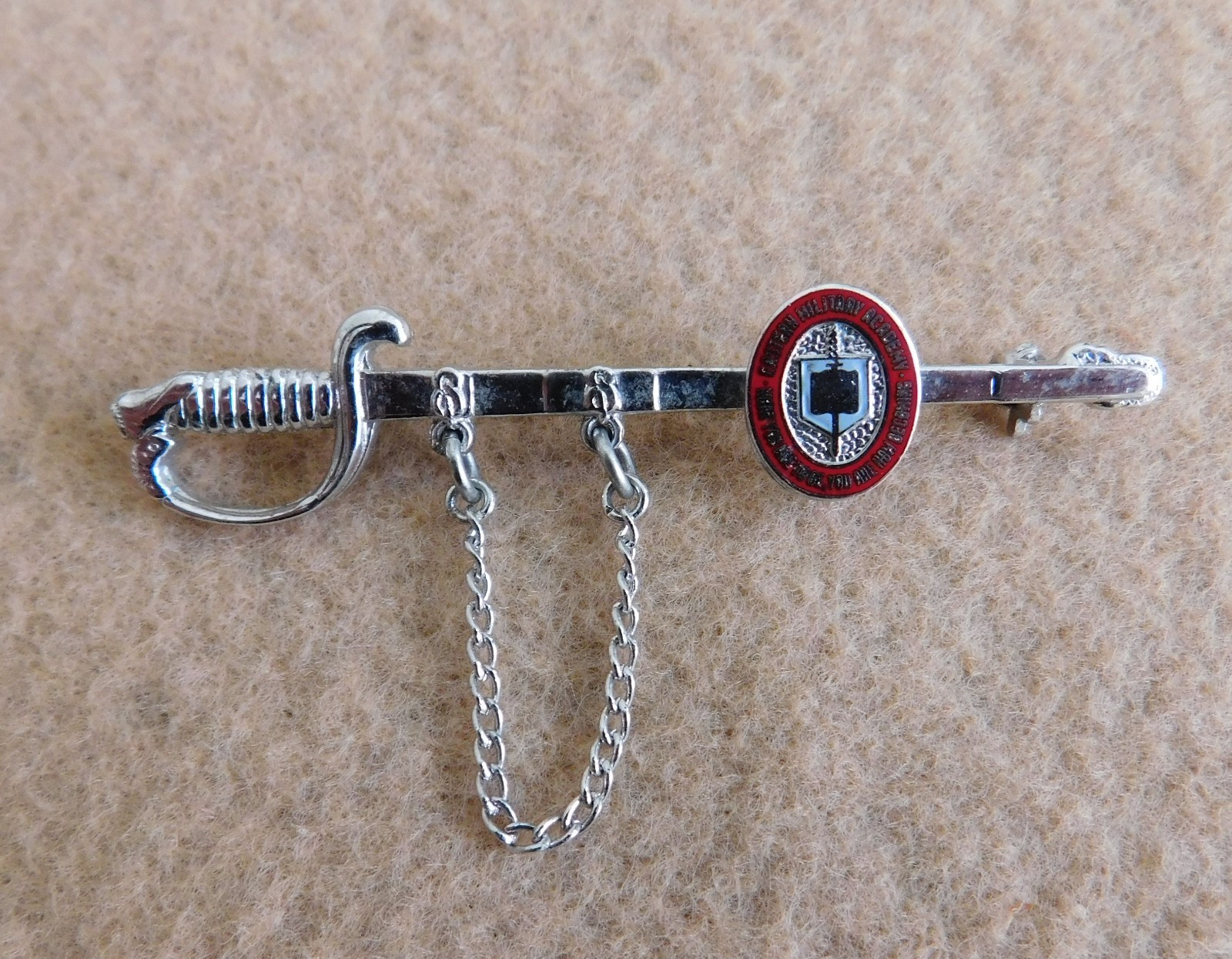 VINTAGE EASTERN MILITARY ACADEMY SWORD PIN VINTAGE EASTERN MILITARY ACADEMY SWORD PIN