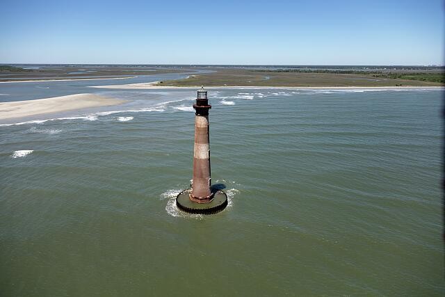 Photo:Charleston South Carolina 2017 Morris Island Lighthouse Aerial View