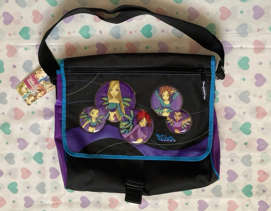 W.I.T.C.H. Messenger Bag Tote Backpack Vintage Disney Series New Rare Y2k W.I.T.C.H. Messenger Bag Tote Backpack Vintage Disney Series New Rare Y2k