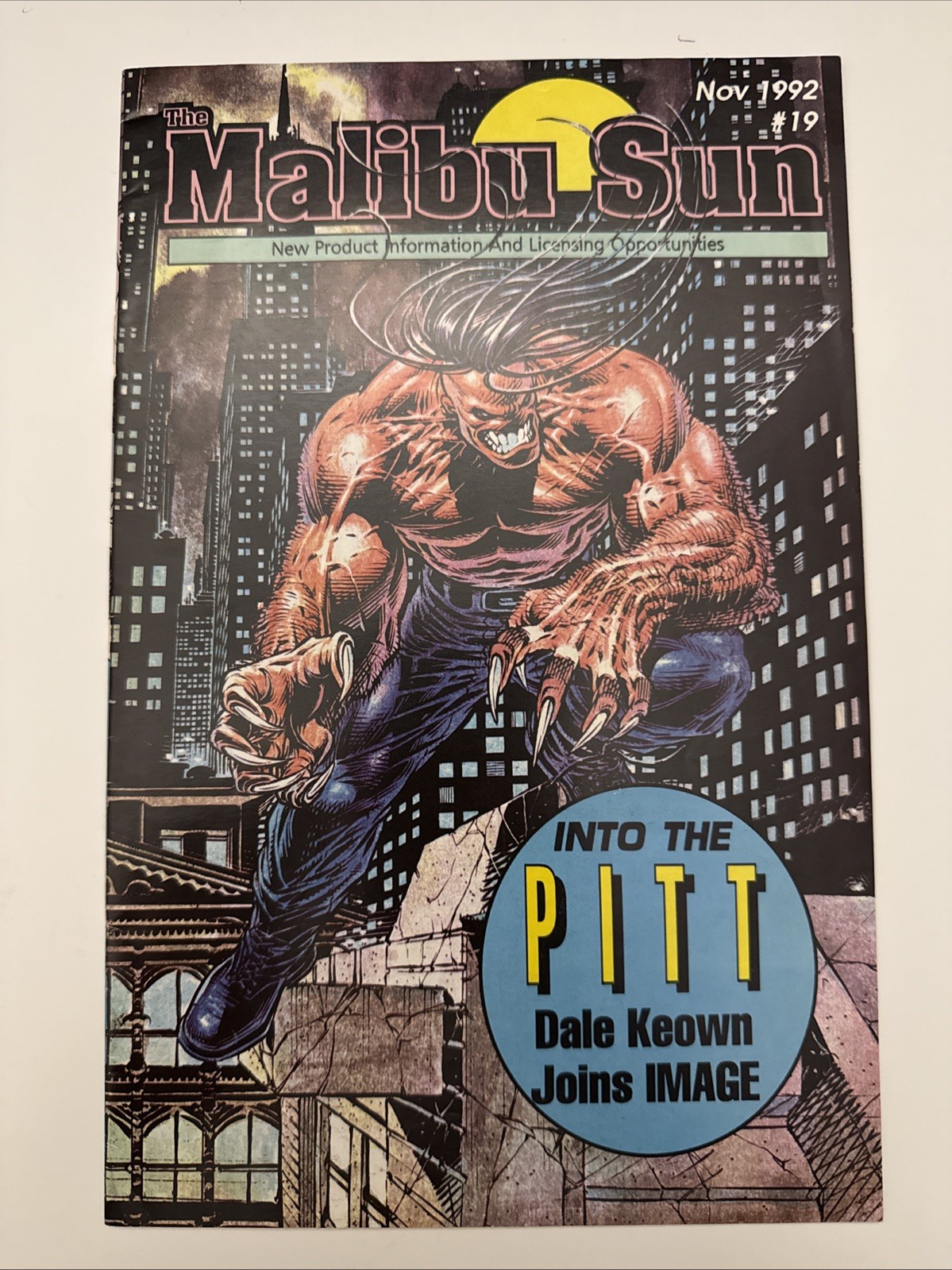 The Malibu Sun #19 (Aircel Comics November 1992) 🔑 KEY ISSUE 🔥 1st PITT