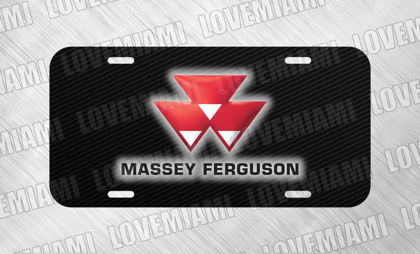 For Massey Ferguson Tractor Fans License Plate Auto Car Tag 