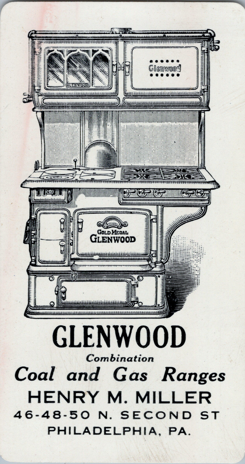 1924 Advertising Pocket Calendar Glenwood Coal Gas Ranges Philadelphia PA
