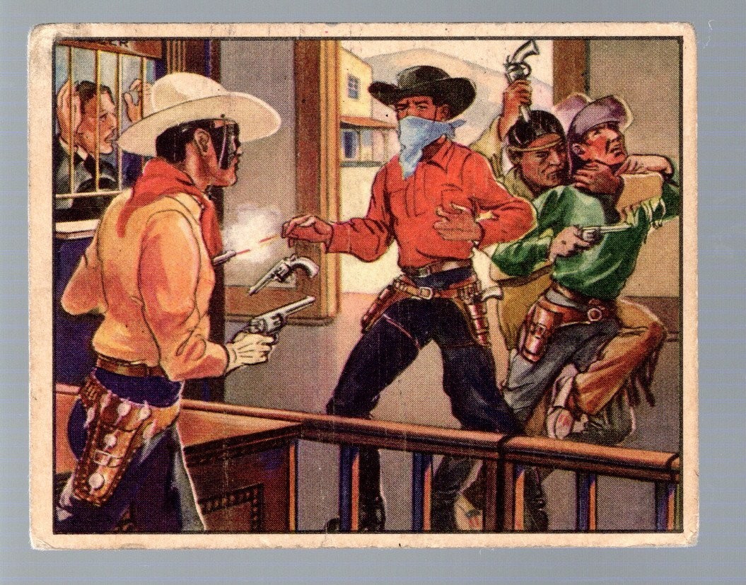 Lone Ranger 1940 Gum #43 The Bank Bandits