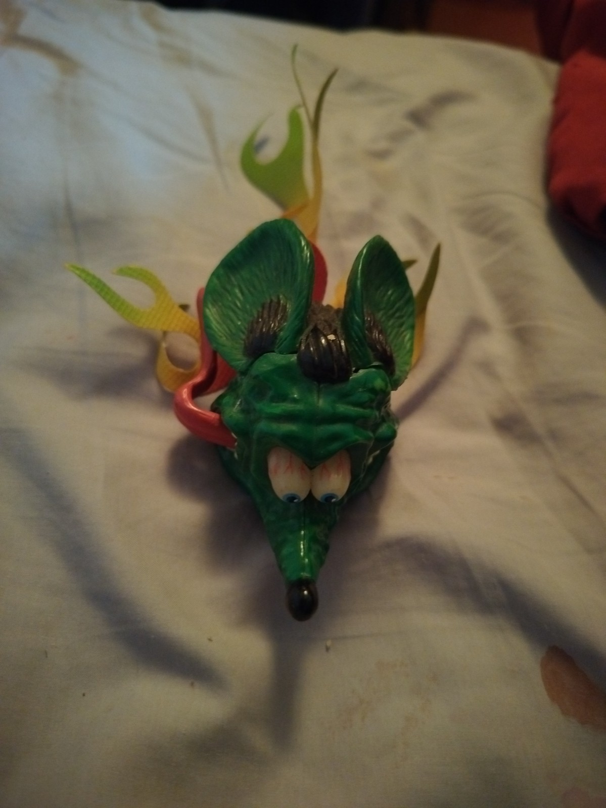 VRHTF VTG NHRA BURNCO ED BIG DADDY ROTH BURNNG RAT FINK FLAMIN' ANTENNA TOPPER