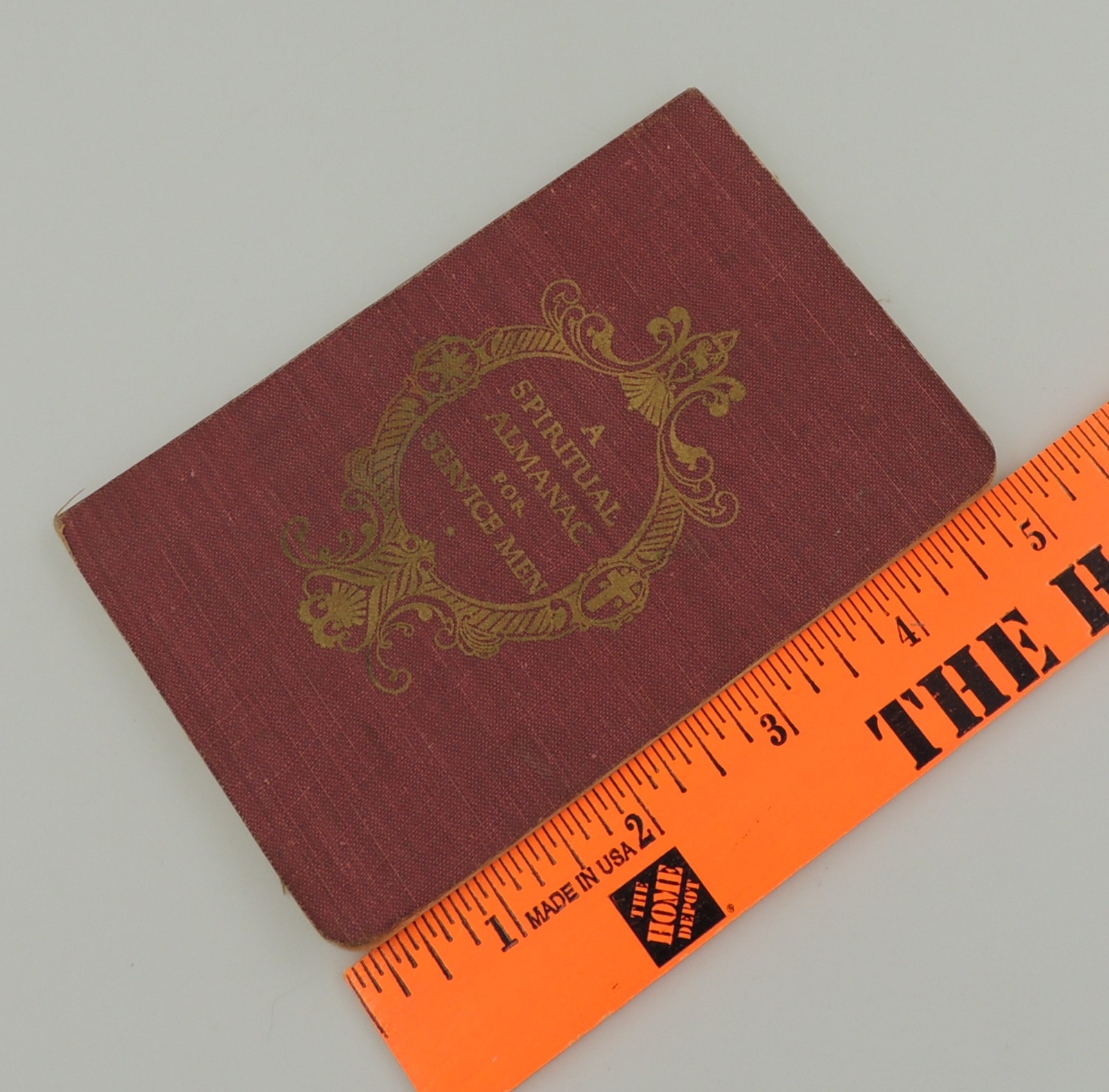 Military WWII 1943 SC Book Spiritual Almanac for Service Men Vintage Christain