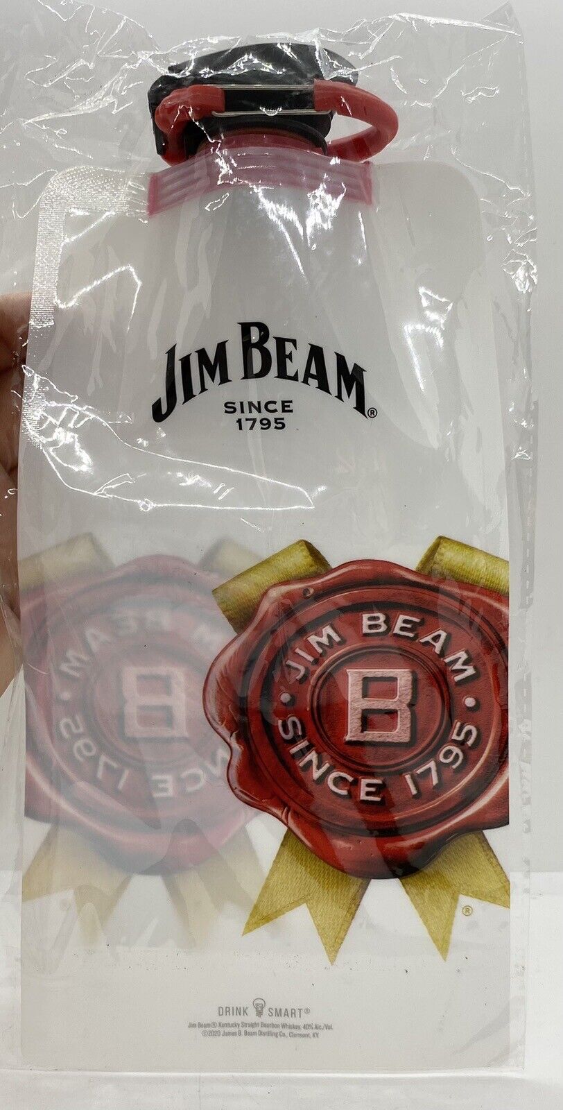 Jim Beam Drink Pouch Bladder Reusable **Brand New** In Plastic Collectible