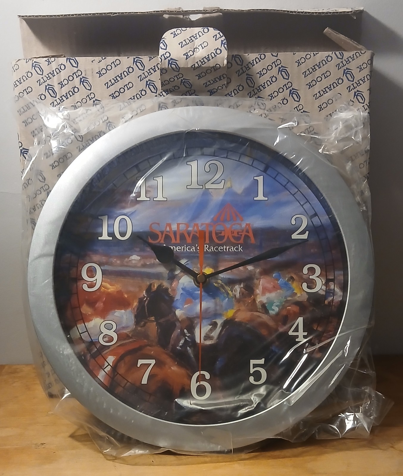 Quartz Clock from Saratoga Racetrack. 11 1/2