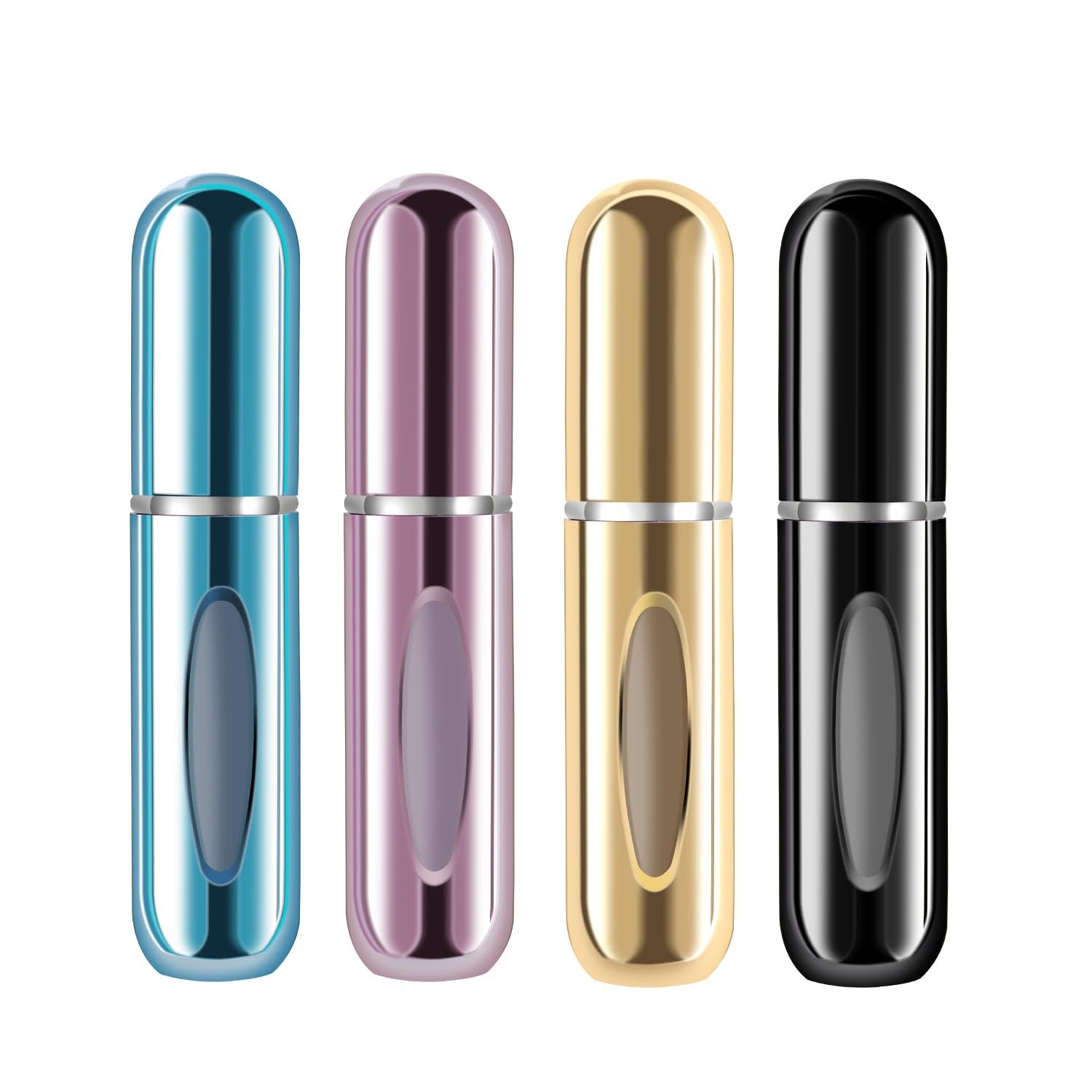 Yamadura Mini Refillable Perfume Atomizer 5ml (4 Pack) Portable Travel Spray