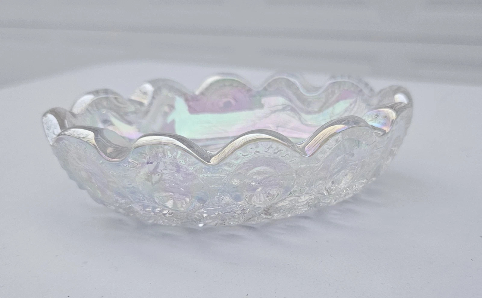 Weishar Clear Glass Crystal Ashtray 4.25\