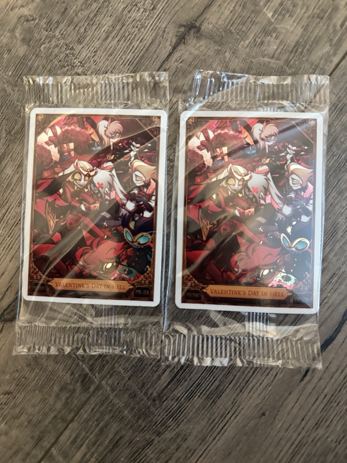 2x Hazbin Hotel Trading Cards Valentine\'s Day in Hell Promo Card (PR-24) IN HAND