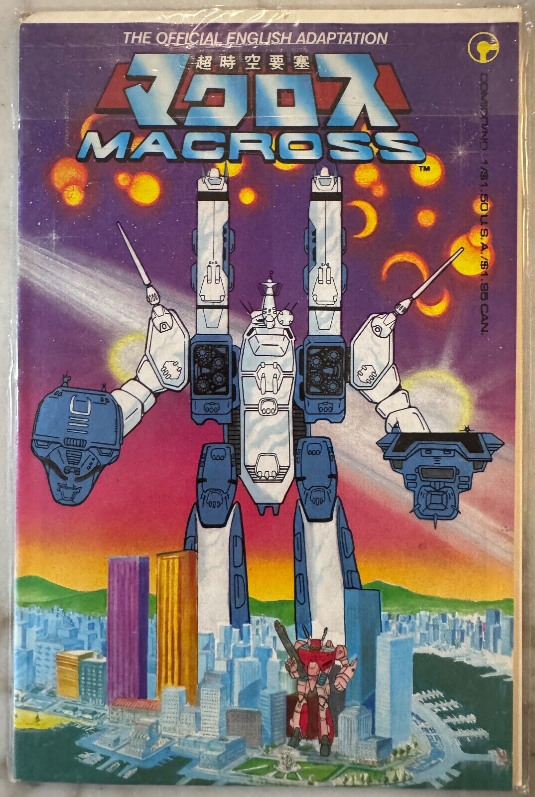 Macross The Official English Adaptation Vol 1 #1 1984 Pub By Comico Comic BookNM