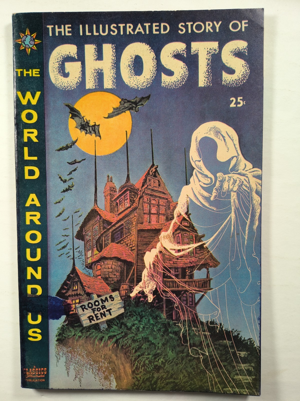 World Around Us #24: The Illustrated Story of Ghosts VG- Classics Comics 1960