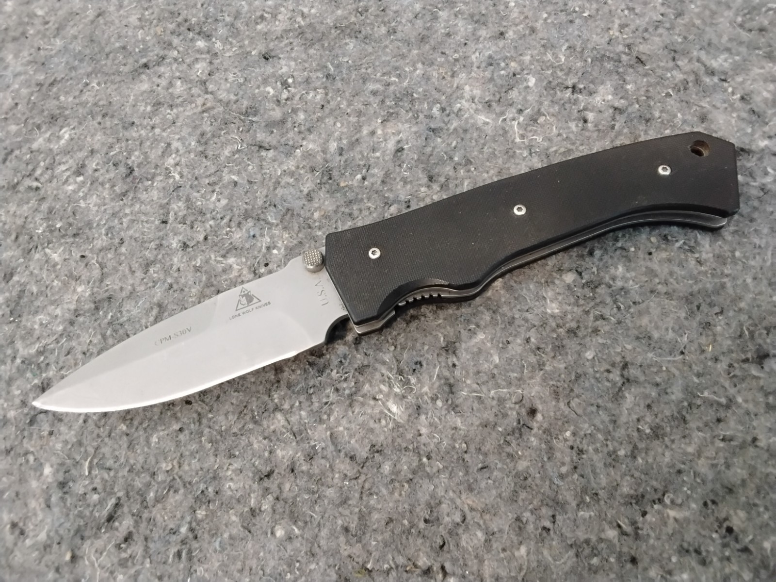 Lone Wolf Val-matic  3.6 Inch  CPM-S30V Blade Liner Lock D/A Manual Knife E