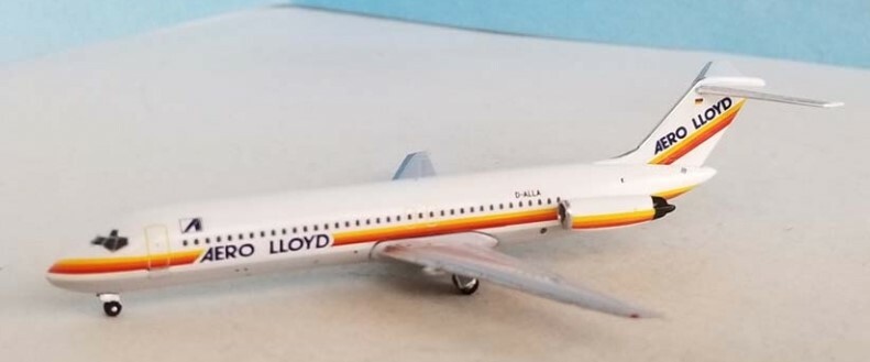 Aeroclassics AC411027 Aero Lloyd Douglas DC-9 D-ALLA Diecast 1/400 Jet Model New