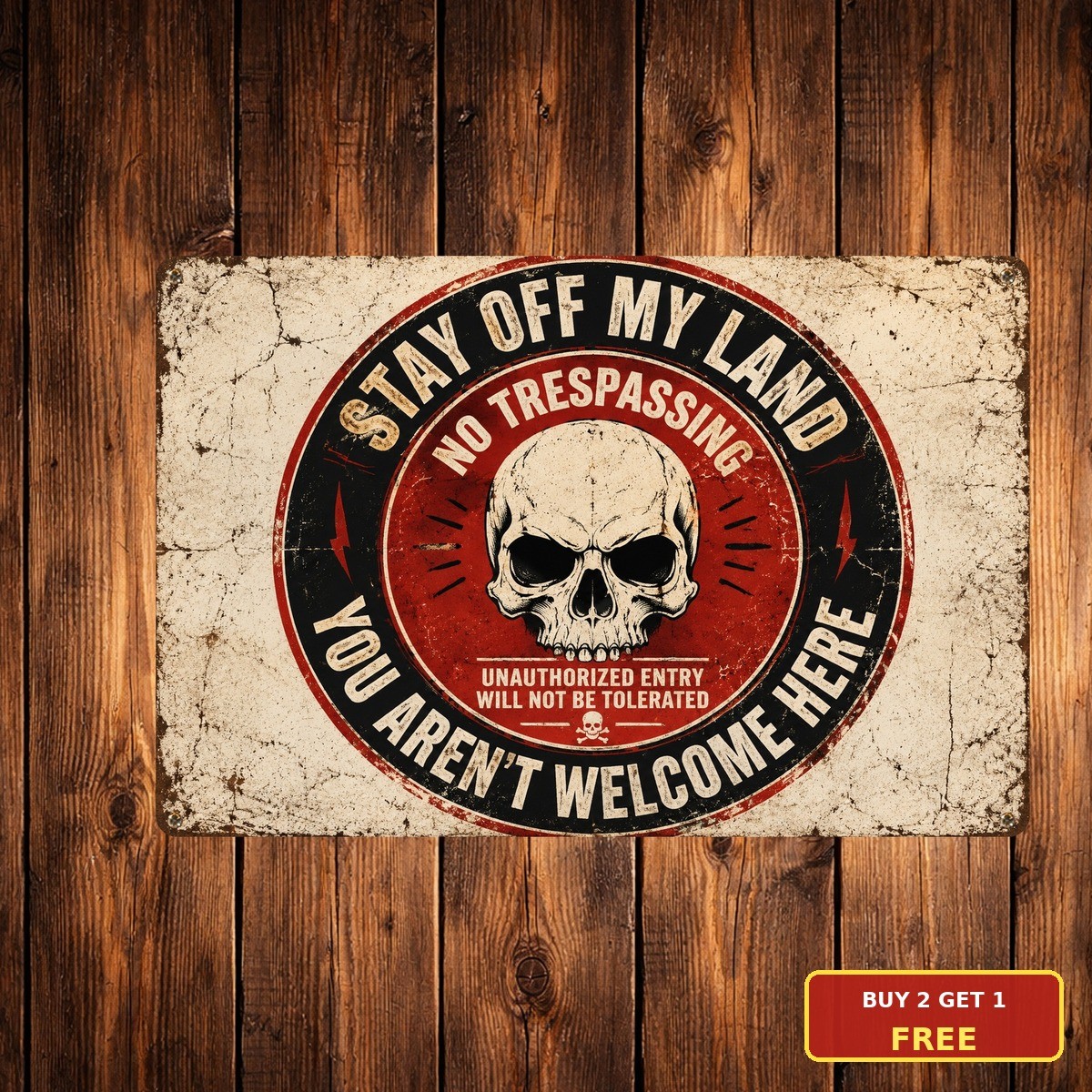 No Trespassing Not Invited Warning Sign Private Property Safety Plaque