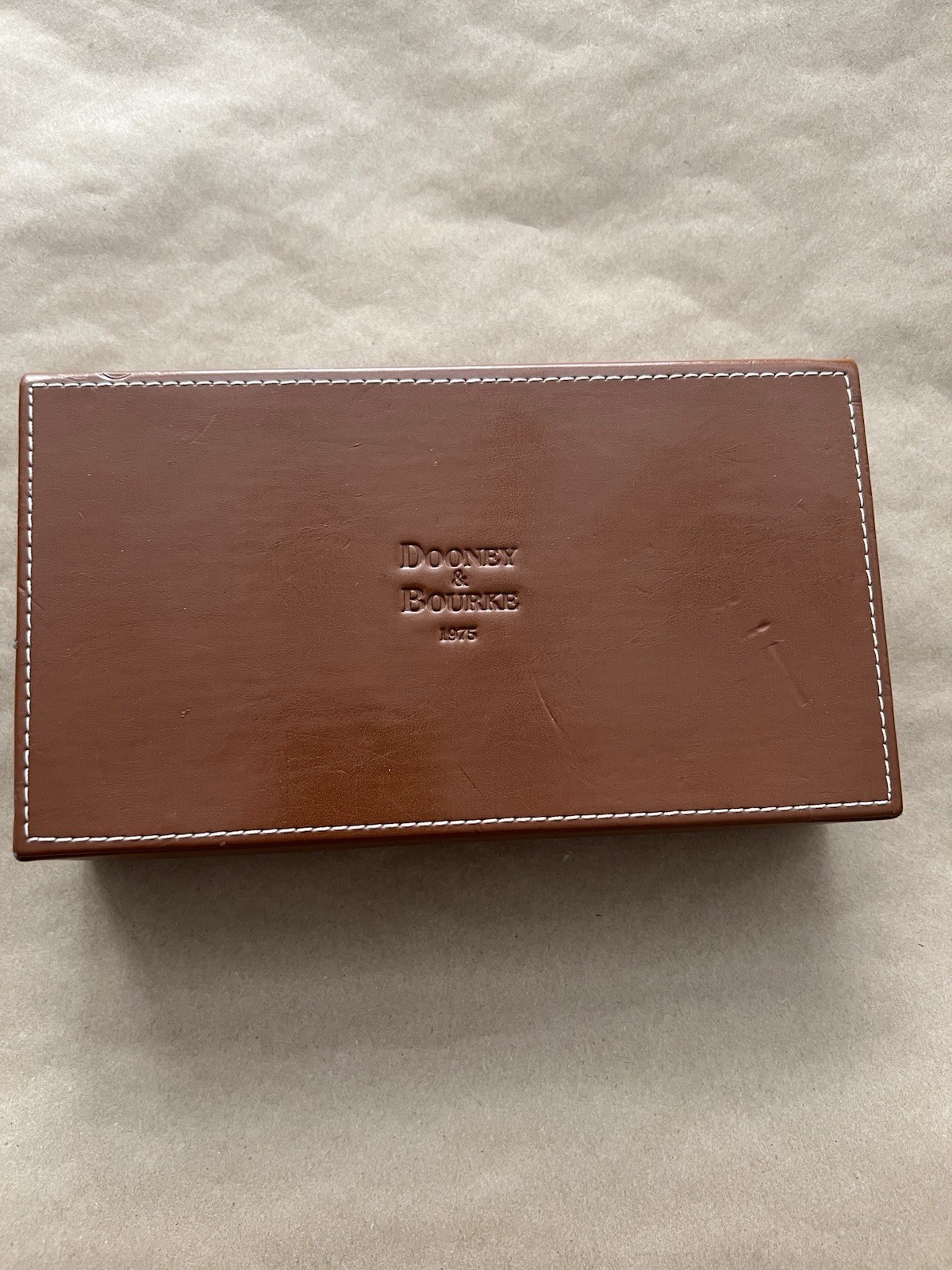 Vintage Dooney Bourke Leather Box 1975
