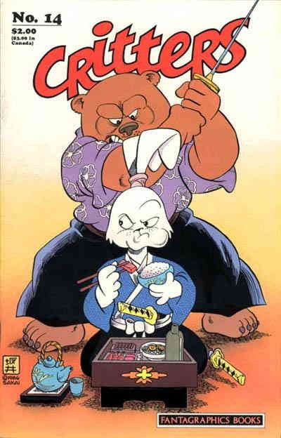 Critters #14 FN; Fantagraphics | Usagi Yojimbo - w/Bag+Board