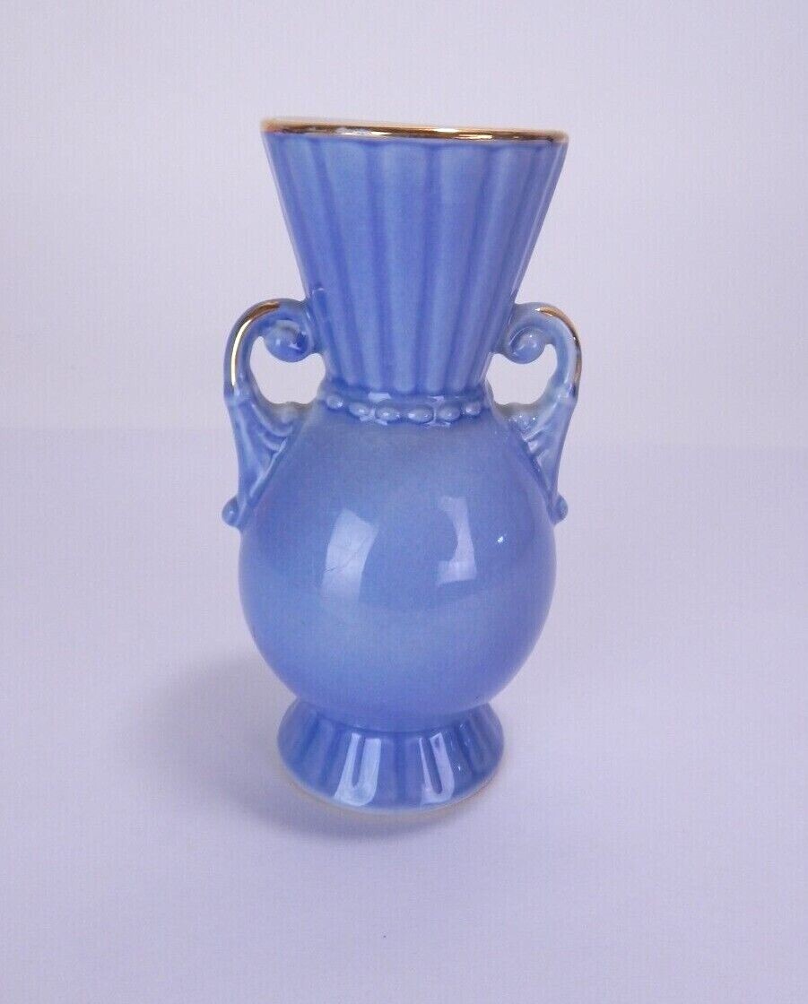 Royal Copley Vintage Blue & Gold Pottery 6\