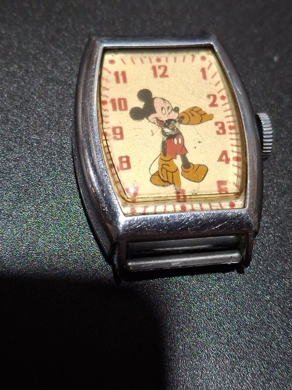 Vintage US Time 6740 Mickey Mouse Watch 