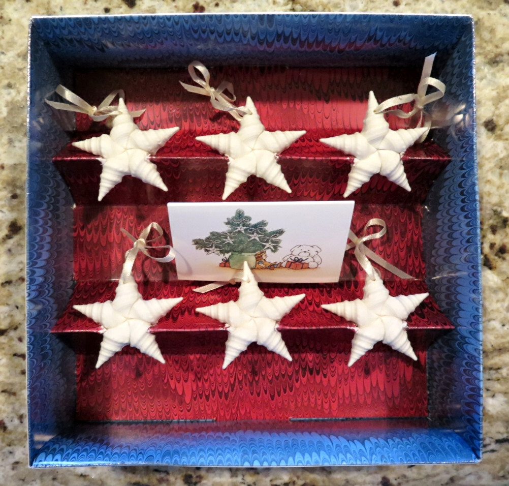 1985 Margaret Furlong Catch A Falling Star Ornaments Set of 6 Boxed Christmas 