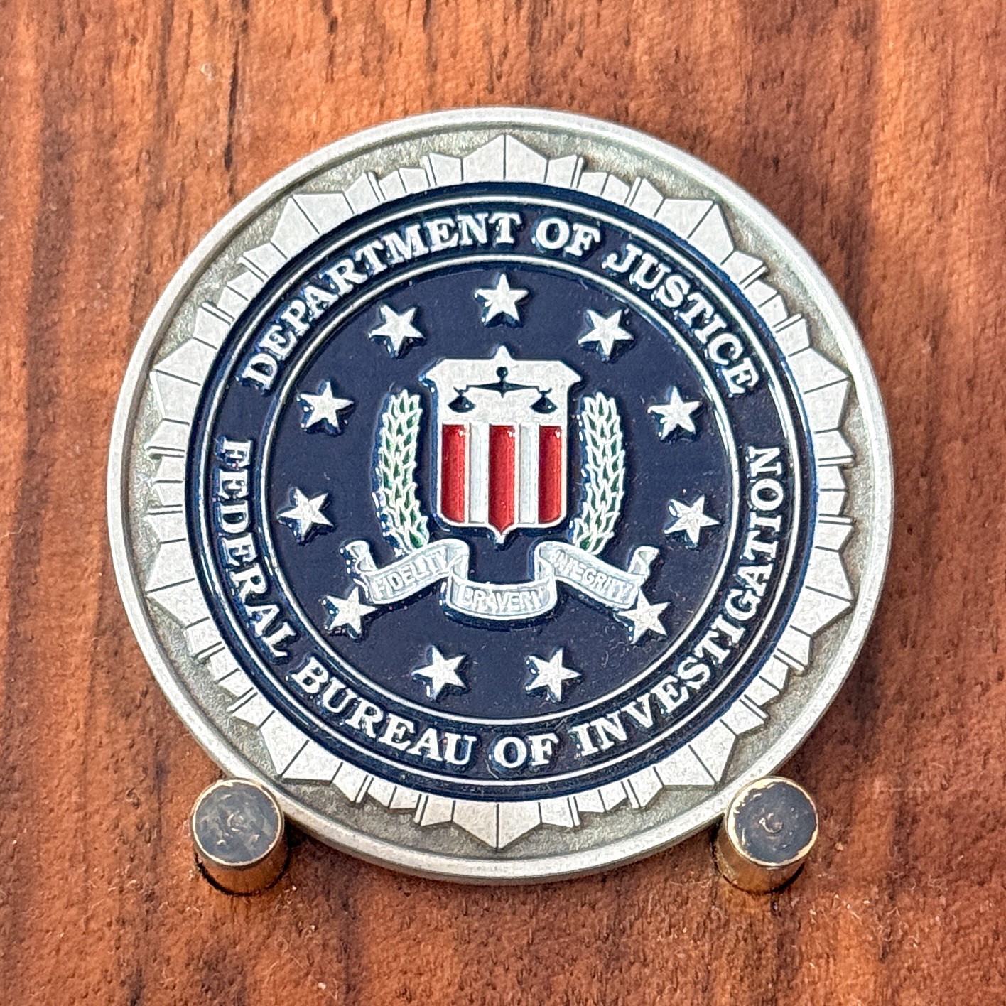 FBI Red Bank Department Of Justice Challenge Coin  W#27