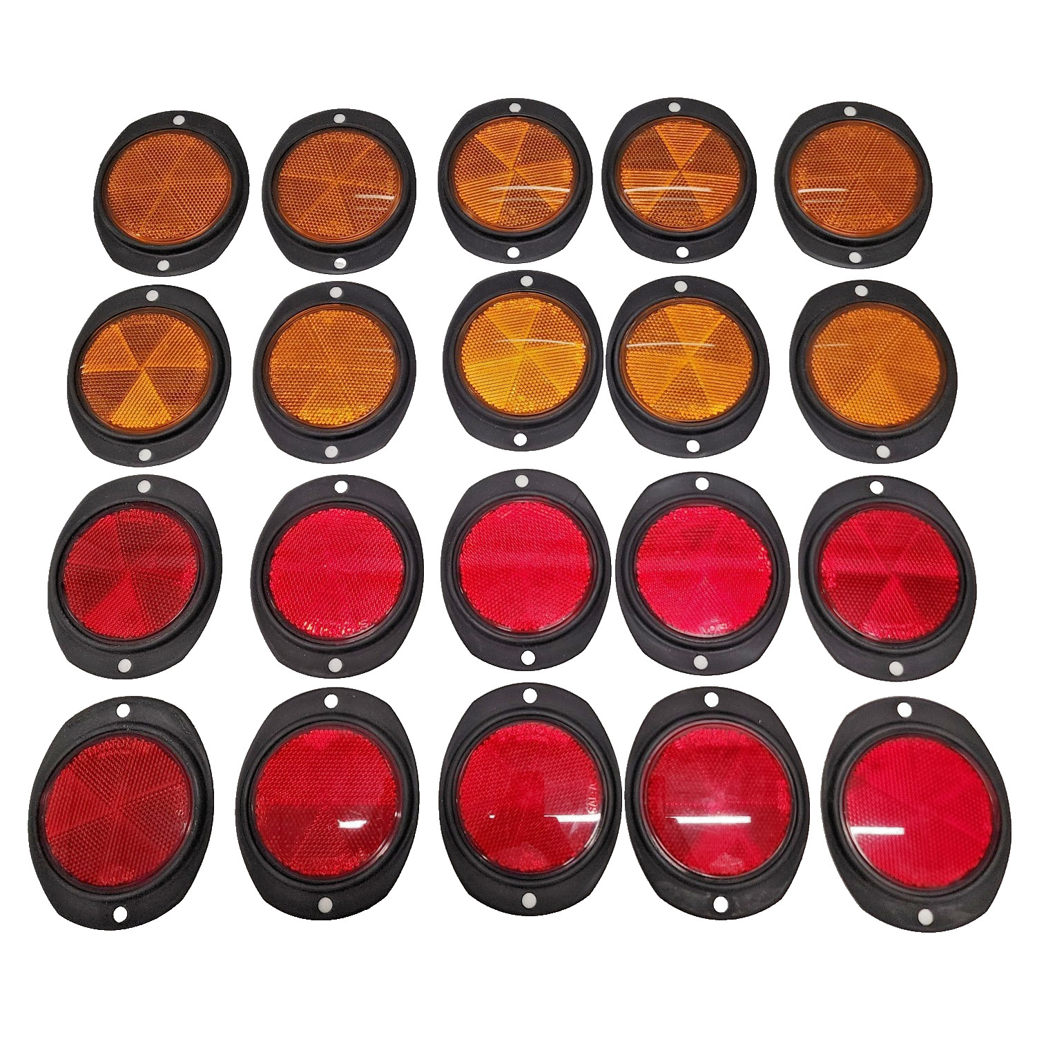 10 Sets - RED & Amber Military REFLECTOR 12342500-1 12342500-2 M998 HMMWV
